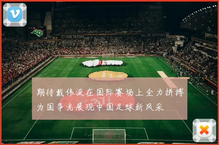 期待戴伟浚在国际赛场上全力拼搏为国争光展现中国足球新风采