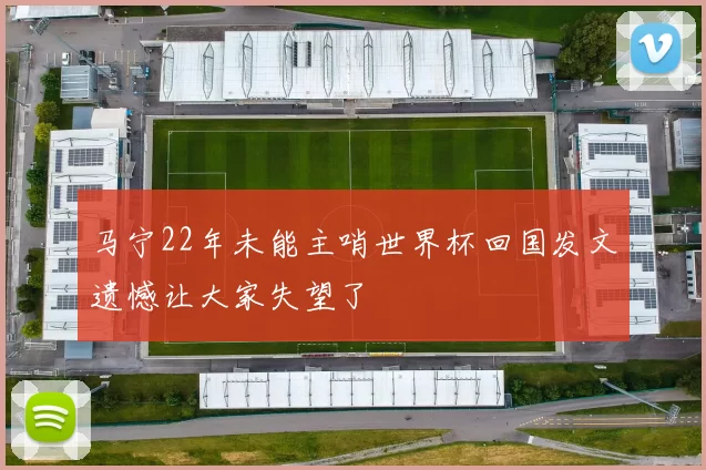 马宁22年未能主哨世界杯回国发文遗憾让大家失望了